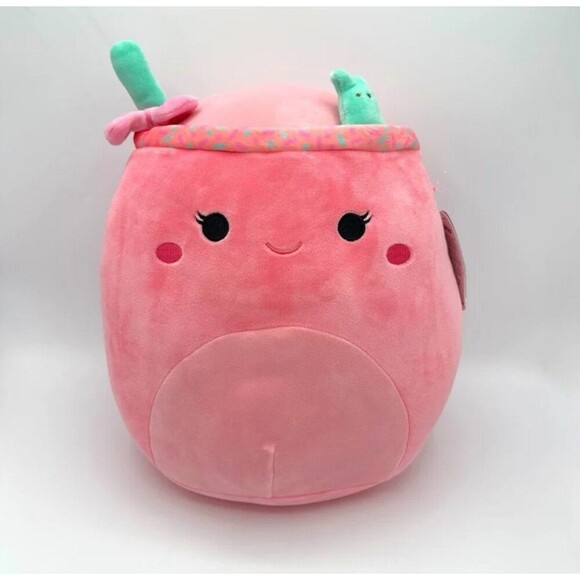 Squishmallow BARBARA the Pink Easter PEEPS DRINK •VHTF 11”• - Picture 1 of 5
